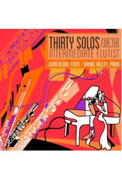 Thirty Solos for the Intermediate Flutist Flute and Piano 40008CD